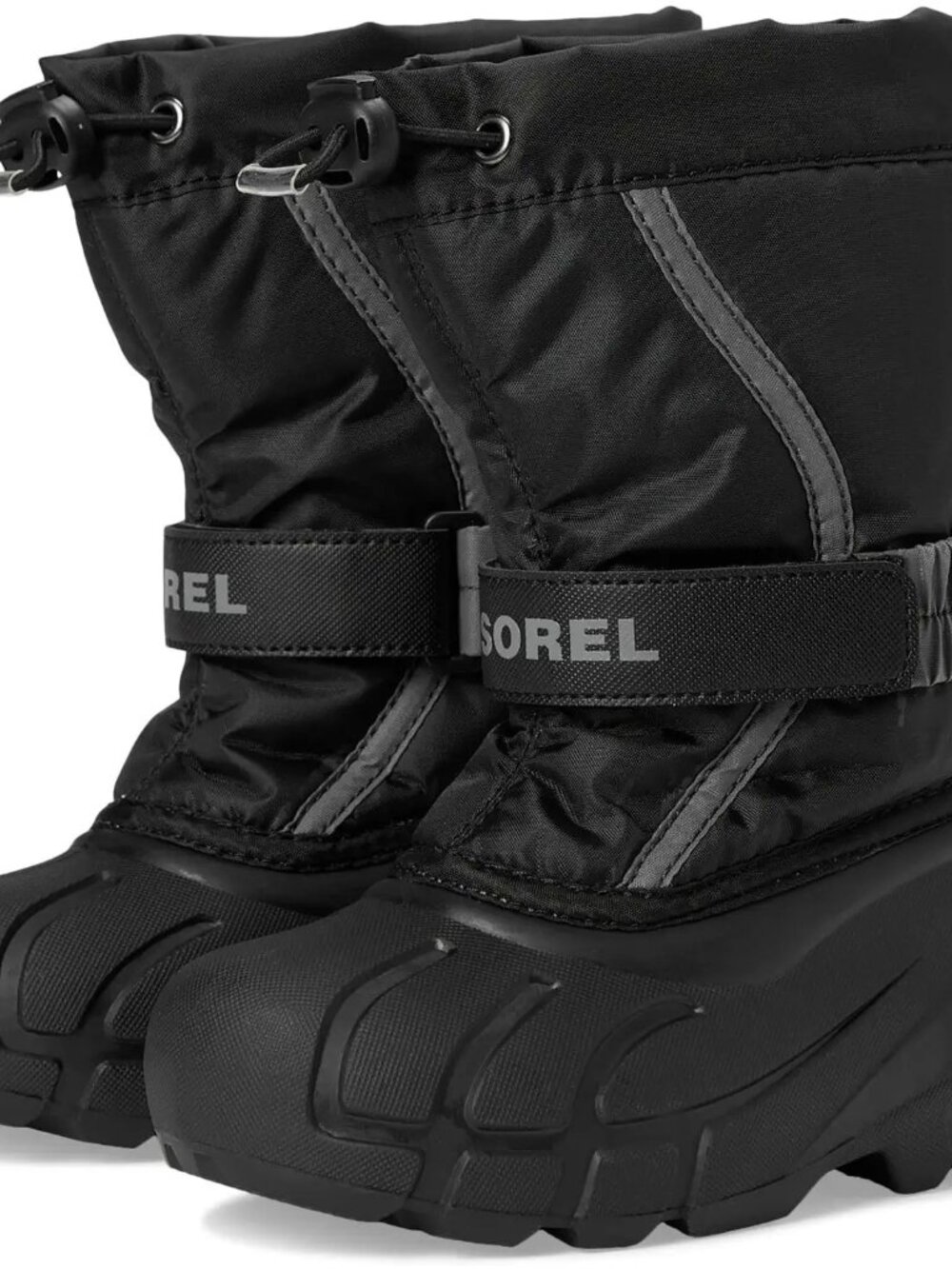 Sorel Youth Flurry Winter Snow Boots Black Size 4 Waterproof Kids NWT